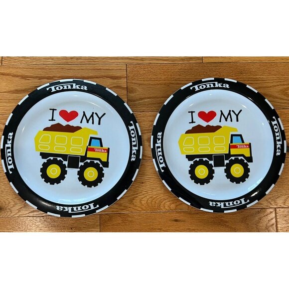 2003 Tonka Plates Melamine Lot Of 2 - Picture 1 of 6